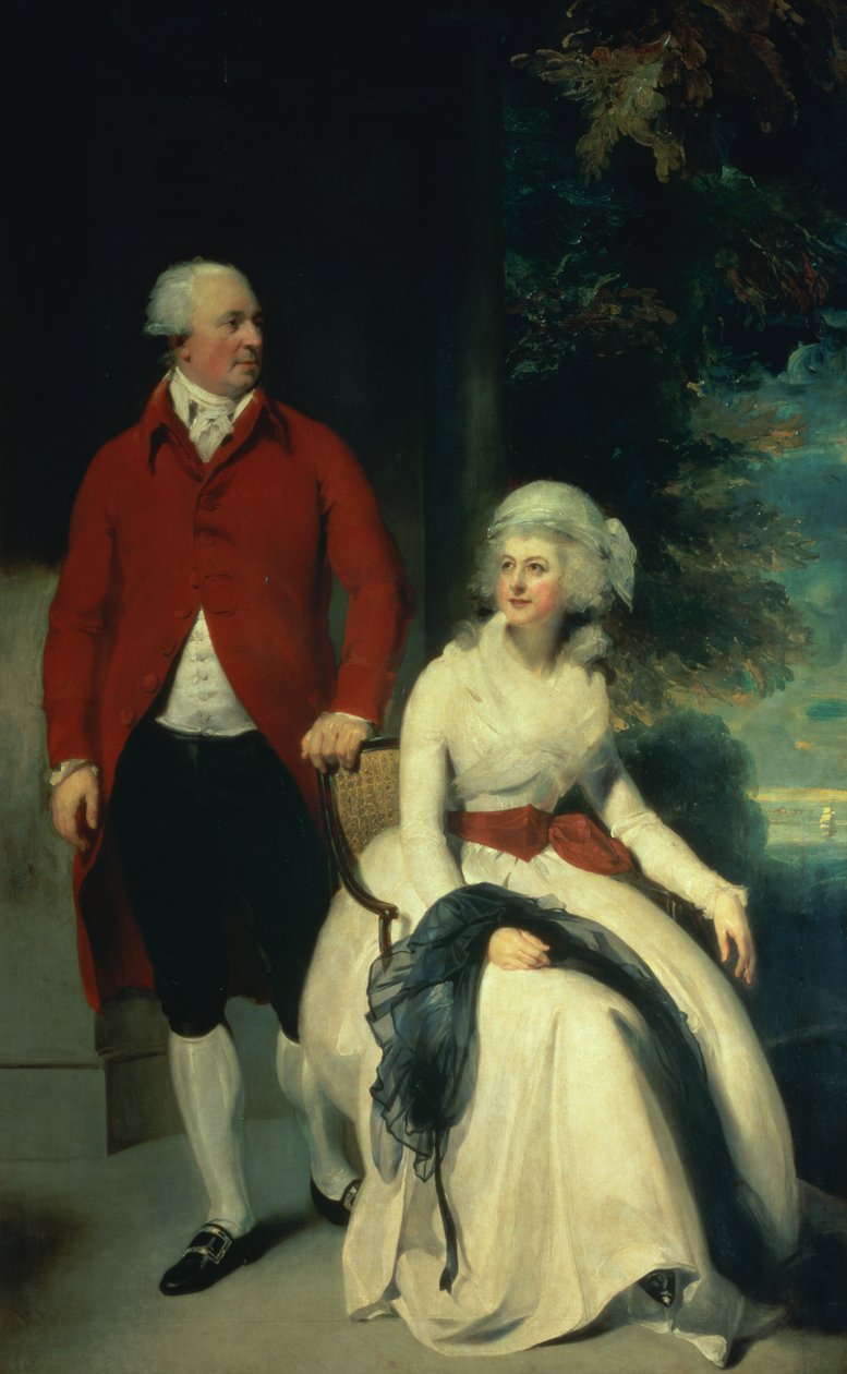 Portræt af John Julius Angerstein (1735-1823) og hans anden hustru Eliza (1748/9-1800), ca. 1792 (olie på lærred) af Thomas Lawrence
