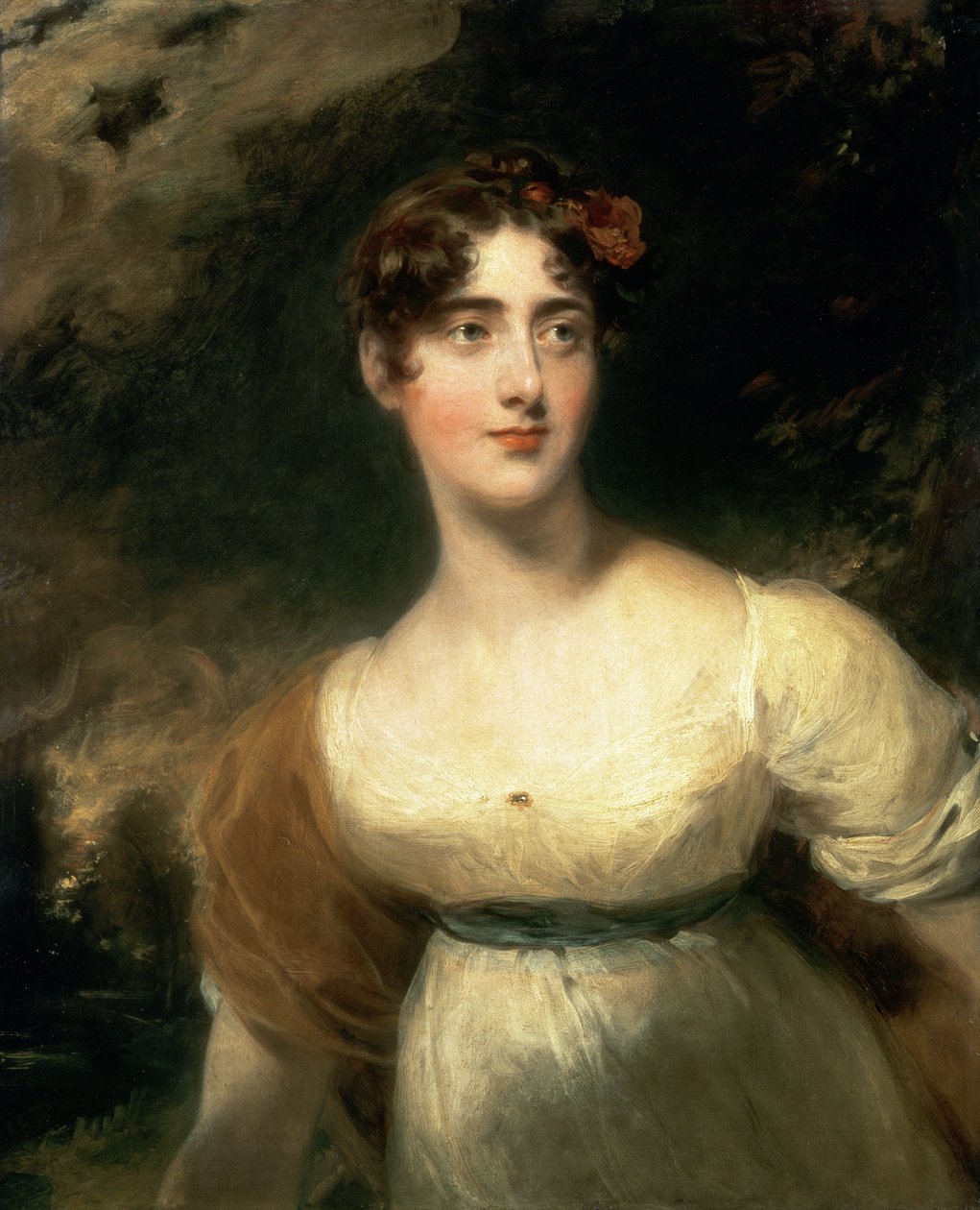 Portræt af Lady Emily Harriet Wellesley-Pole, senere Lady Raglan af Thomas Lawrence