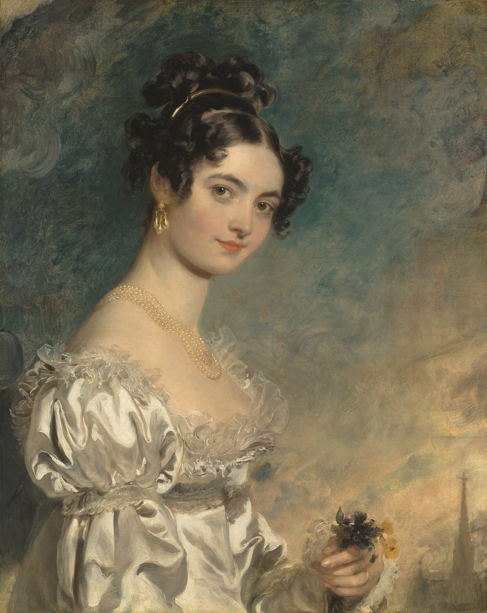 Portræt af Lady Selina Meade (1797-1872) (olie på lærred) af Thomas Lawrence