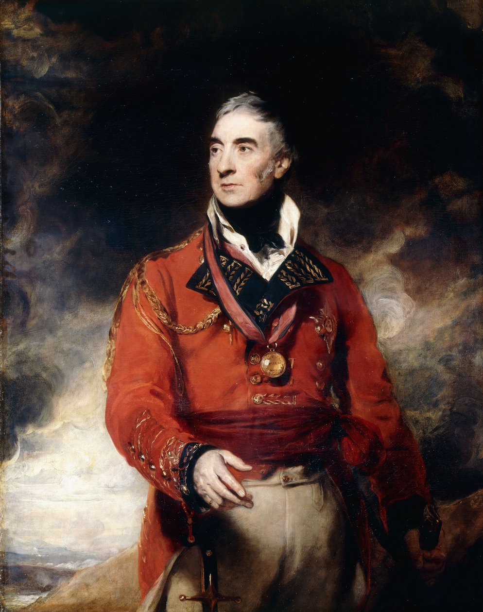 Portræt af generalløjtnant Sir Thomas Graham, K.B., senere 1. baron Lynedoch af Thomas Lawrence