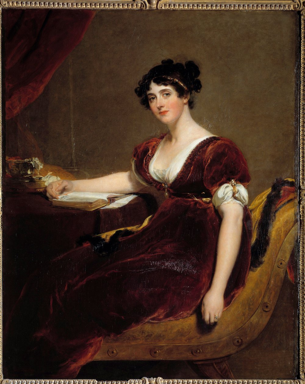 Portræt af Madame Isaac Cuthbert. Maleri af Sir Thomas Lawrence (1769 - 1830) af Thomas Lawrence