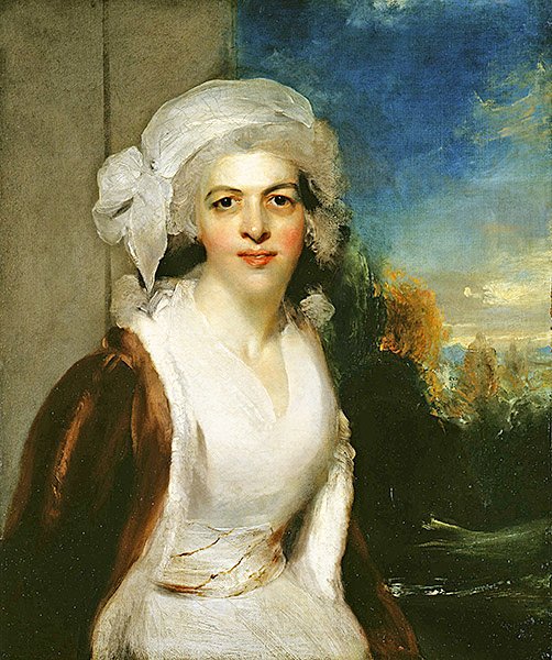 Portræt af Rebecca, Lady Simeon (olie på lærred) af Thomas Lawrence