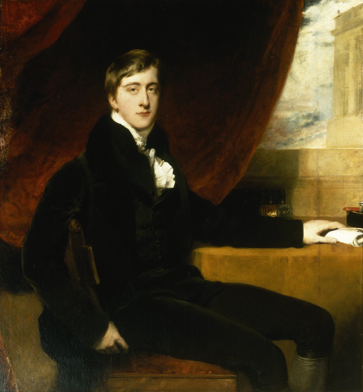 Portræt af William Spencer Cavendish, 6. hertug af Devonshire af Thomas Lawrence
