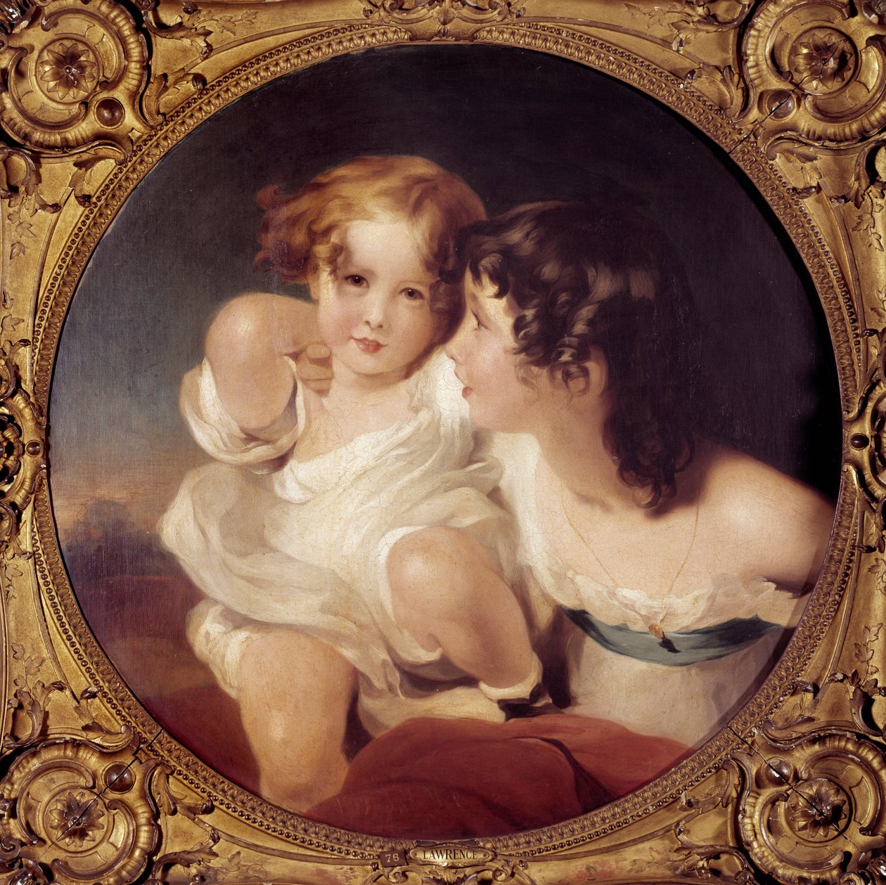 Portræt af børn Calmady Maleri af Thomas Lawrence (1769-1830) Paris fra det 19. århundrede, Musee Cognacq Jay. af Thomas Lawrence