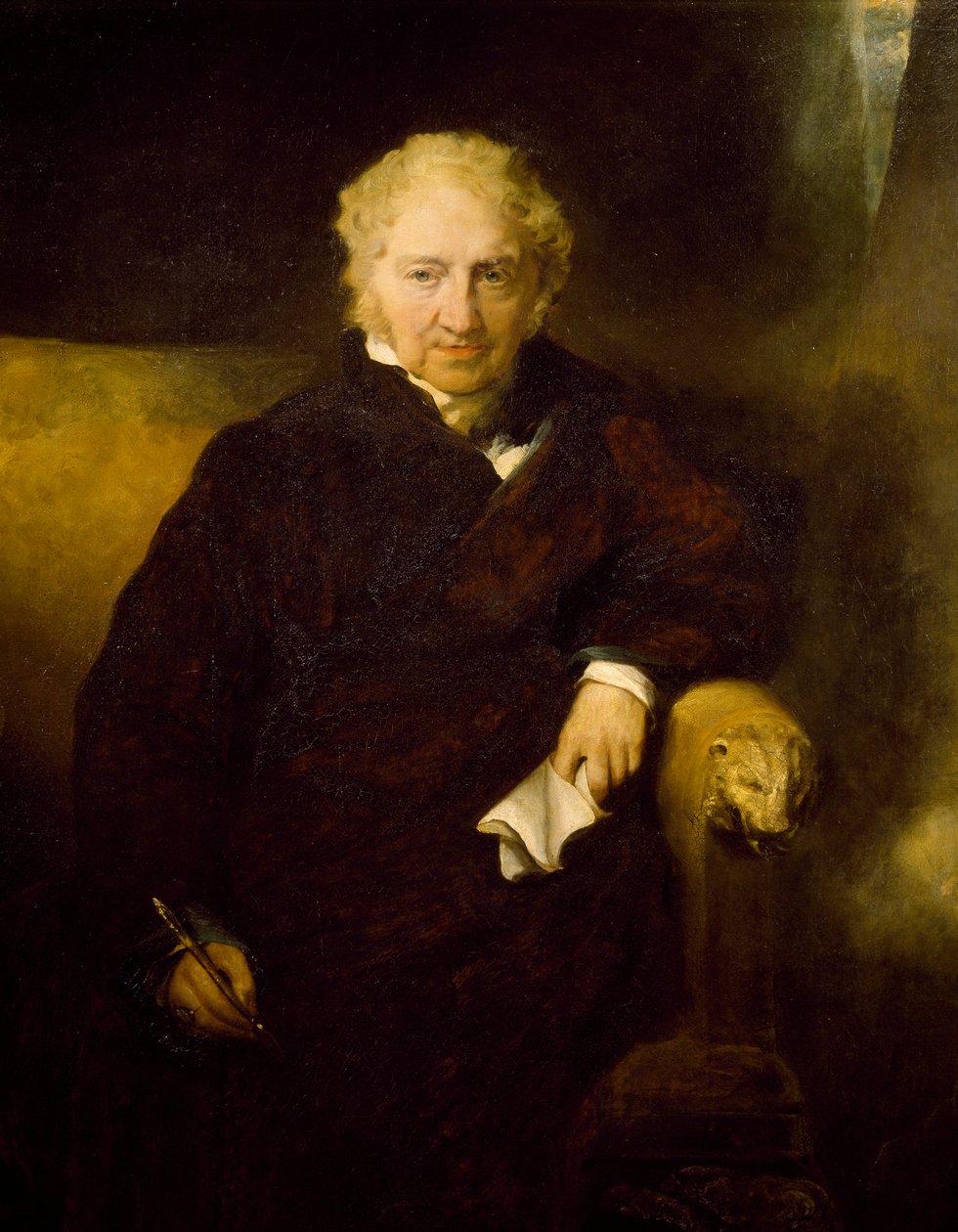 Portræt af maleren Johann Heinrich Fussli, af Thomas Lawrence (1769-1830), olie på lærred af Thomas Lawrence