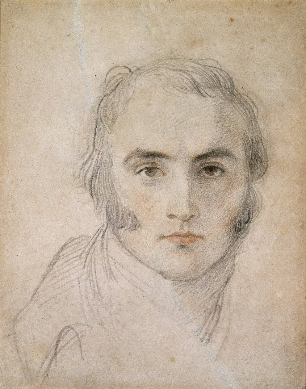 Selvportræt, 1700-tallet (kridt og wc på papir) af Thomas Lawrence