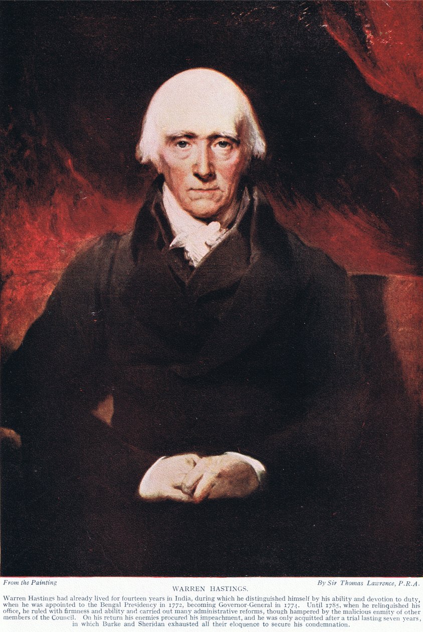 Warren Hastings, illustration fra 