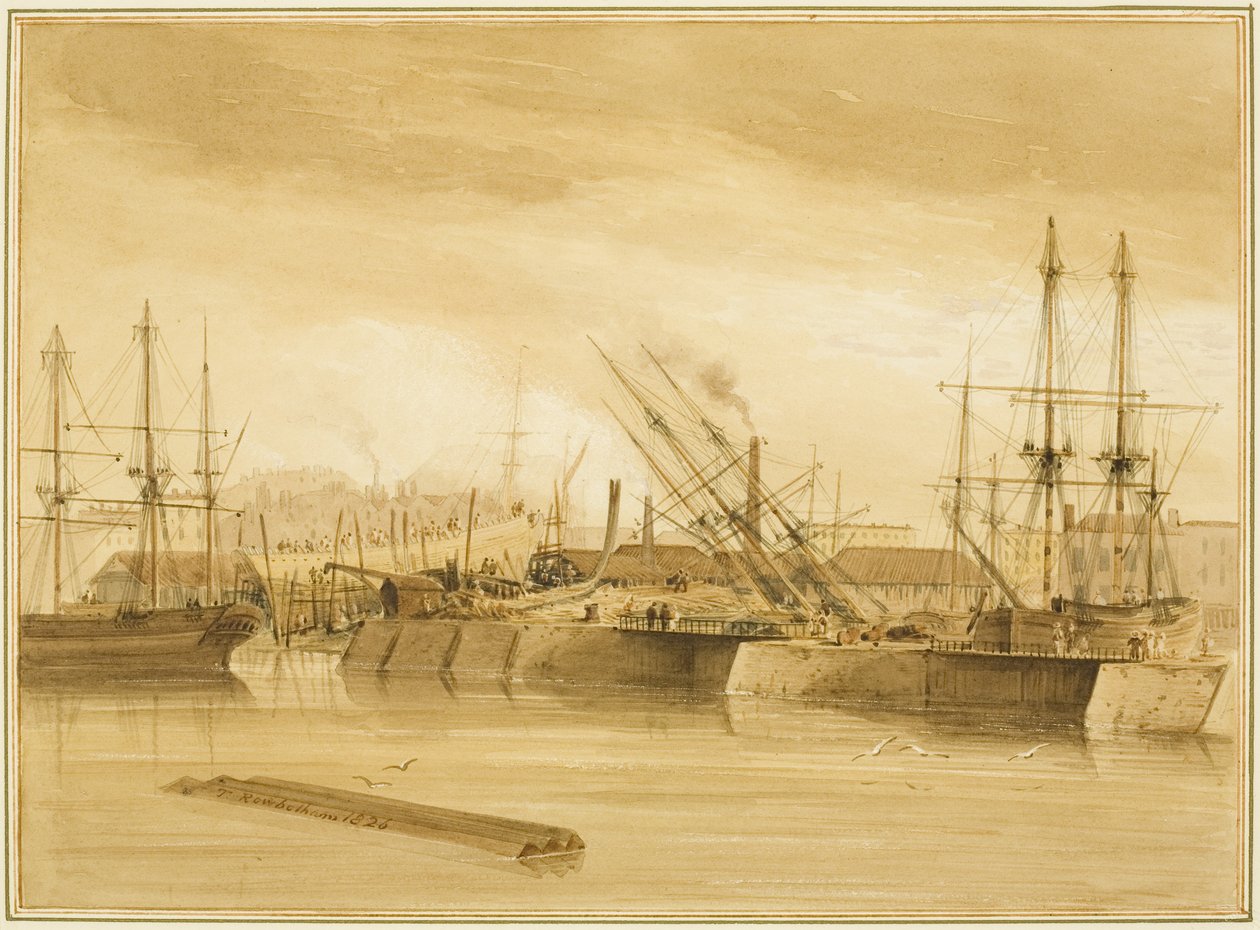 Eastern Wapping Dock, der viser barken 