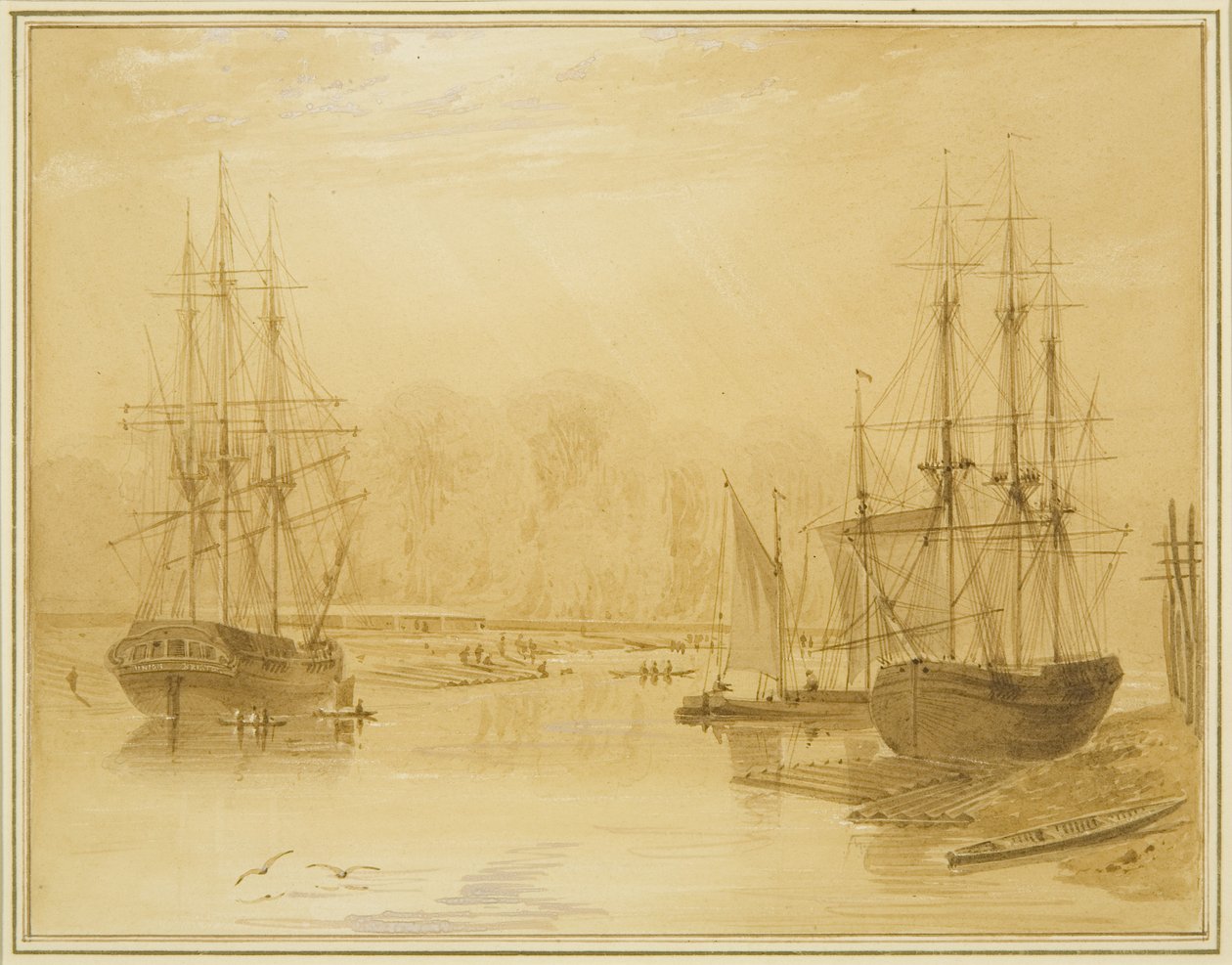 Ropewalk ved Wapping, West Indiaman 