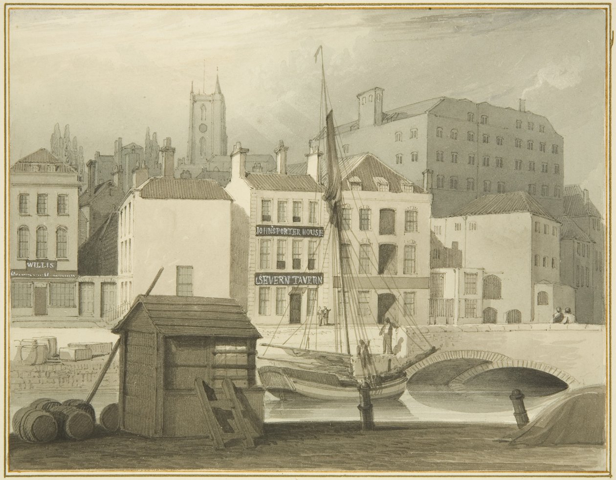 Stenbroen ved hovedet af kajen (St Giles