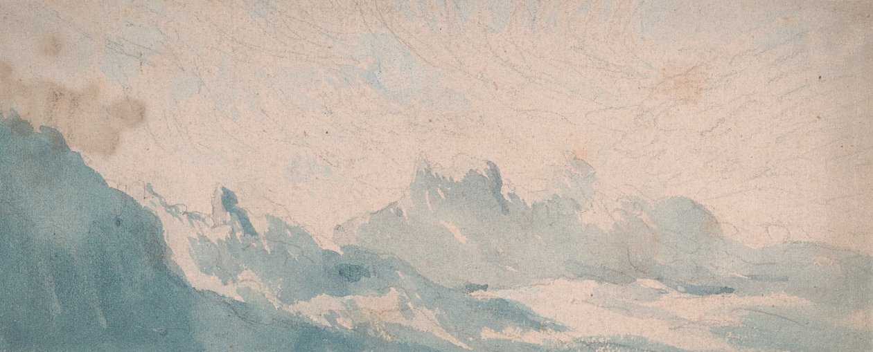 Vispy sky over en alpint formation af Thomas Lindsay