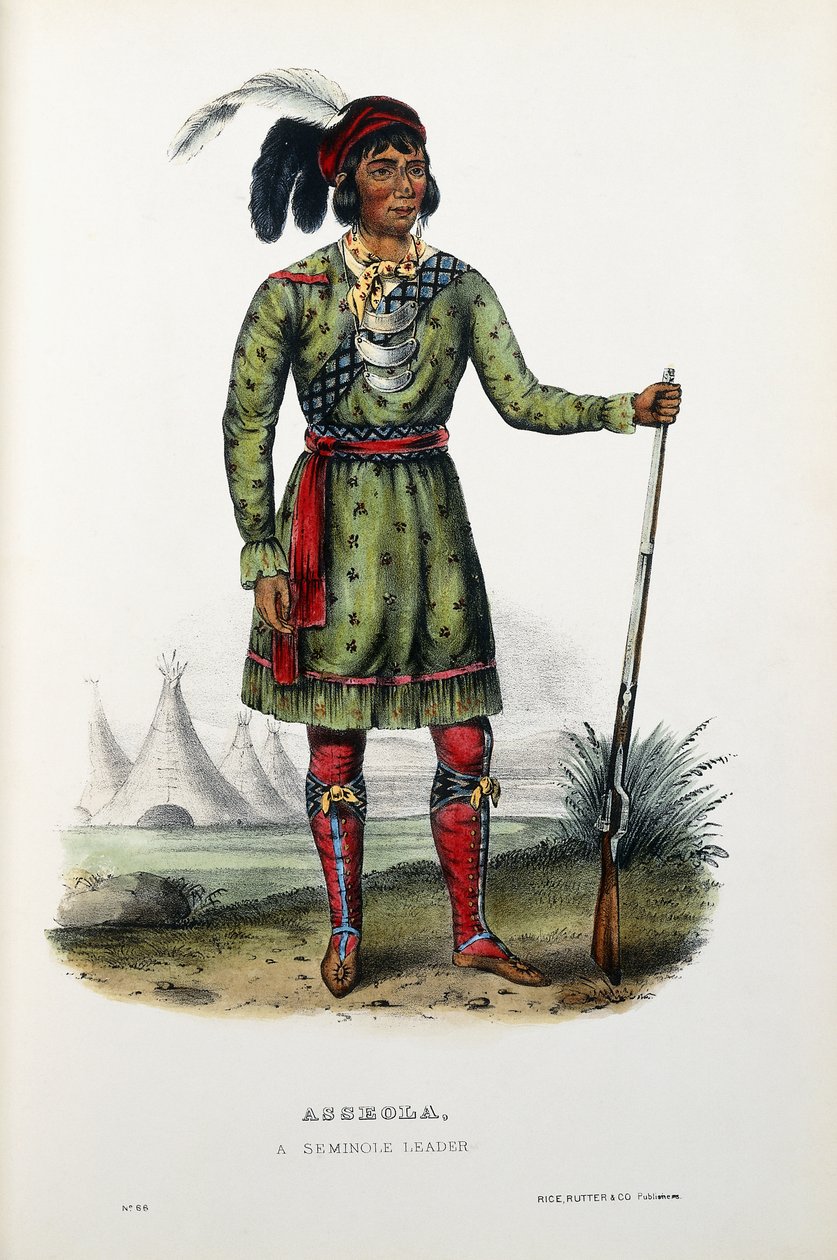 Asseola, en Seminole-leder af Thomas Loraine (after) McKenney