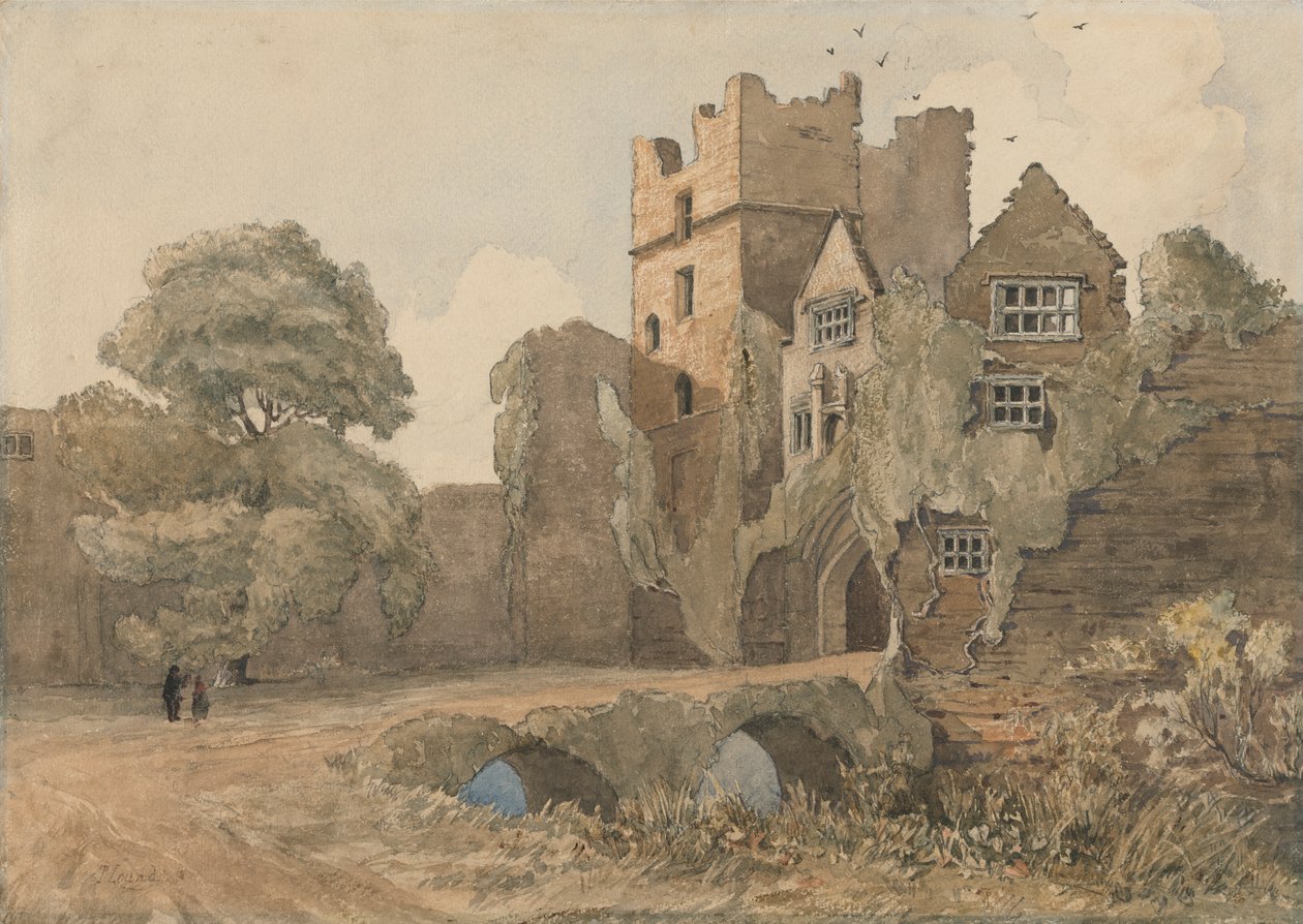 The Keep and Gate, Ludlow Castle, Shropshire af Thomas Lound