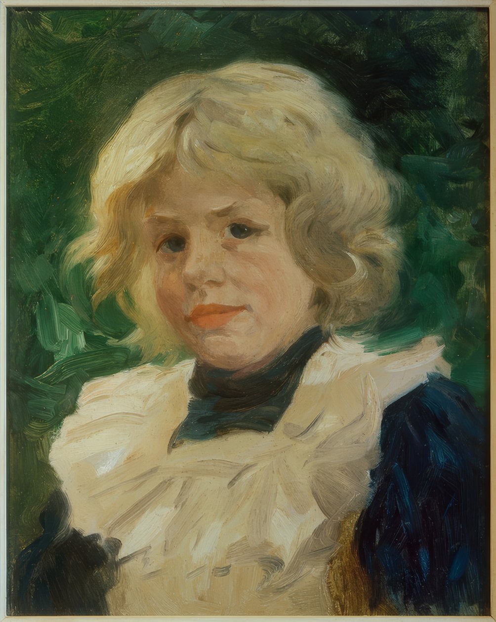 Portræt af en blond pige af Thomas Ludwig Herbst