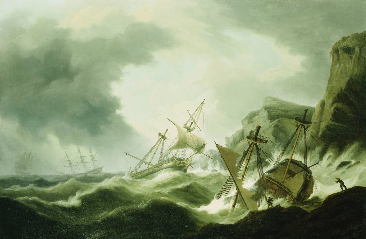 Et skibsforlis, af Thomas Luny