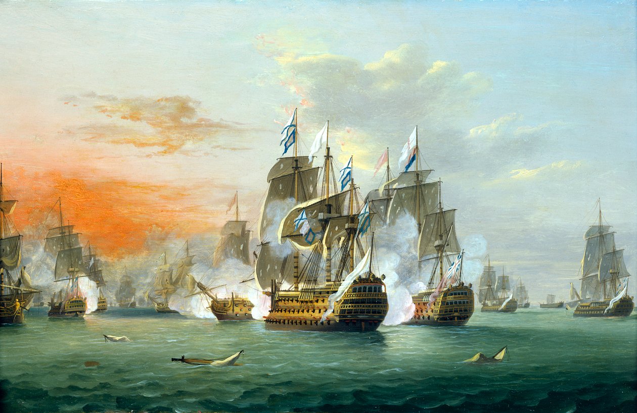 Kampen om de hellige af Thomas Luny
