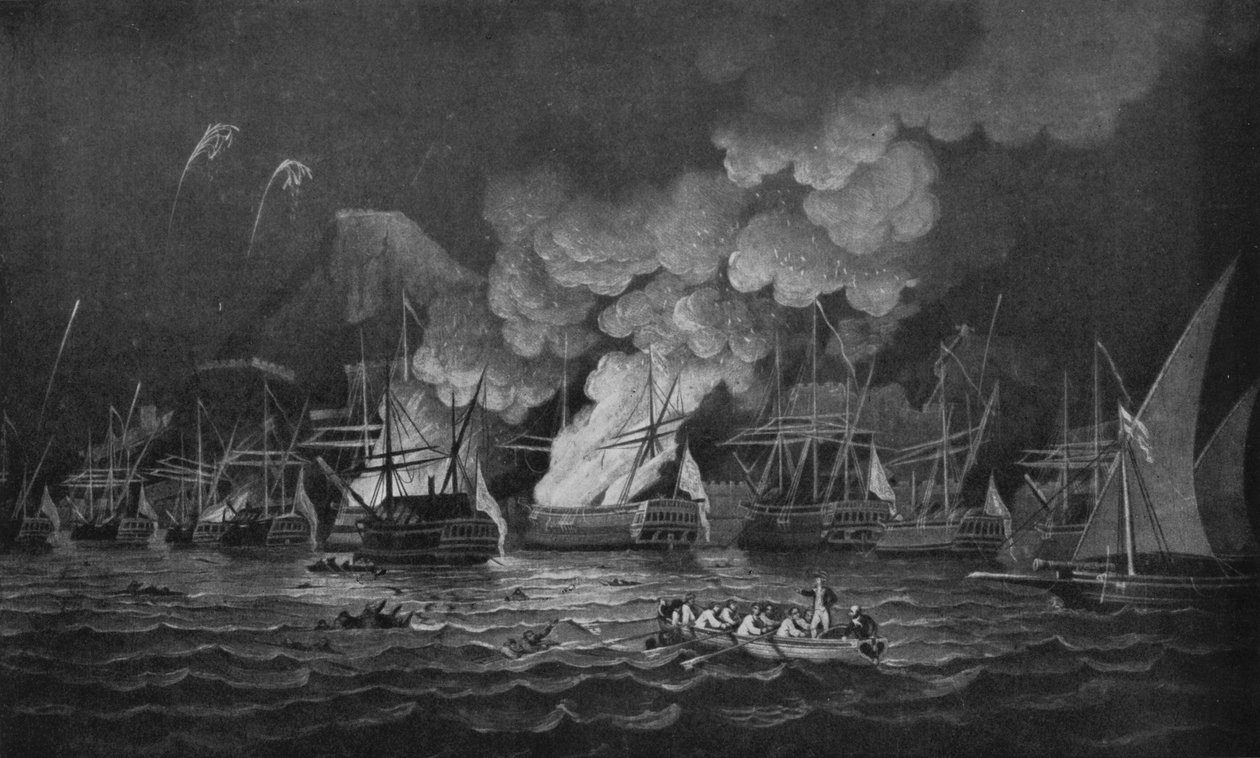 Forsvaret af Gibraltar, c1785 af Thomas Luny