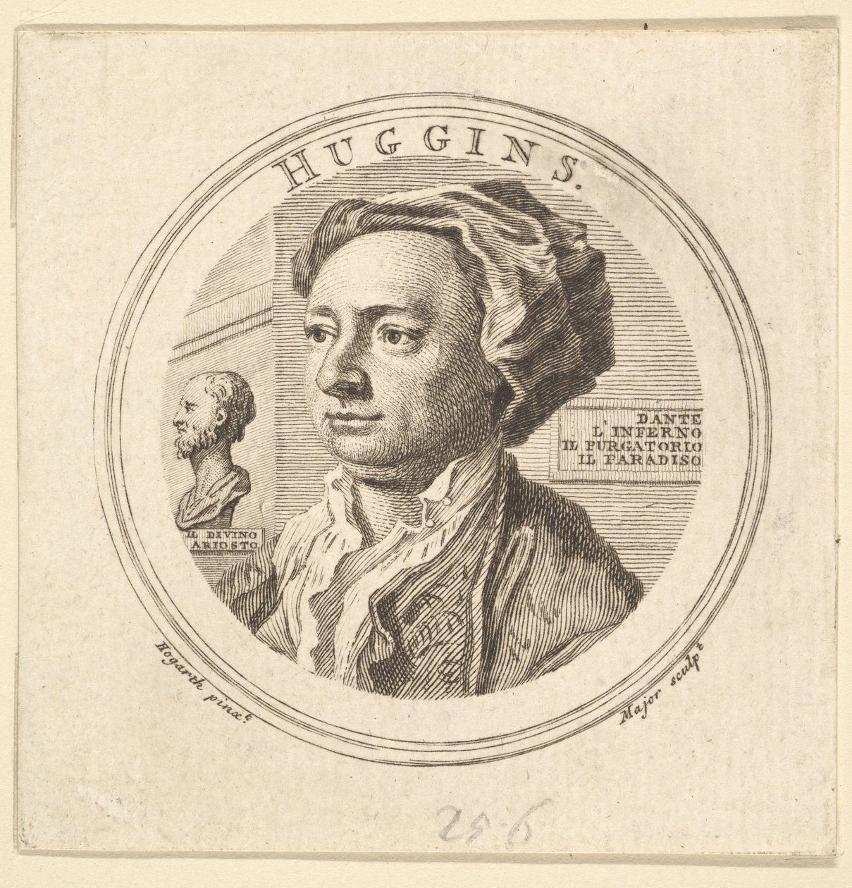 Portræt af William Huggins, oversætter af Ariosto, 1760. af Thomas Major