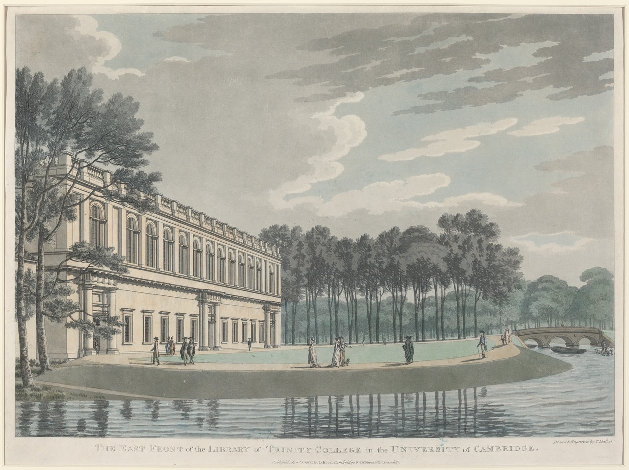 Østfronten af Library of Trinity College af Thomas Malton