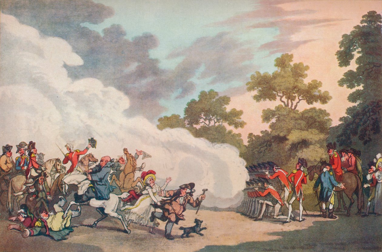A Field Day in Hyde Park, 1789, 1914 af Thomas Malton II