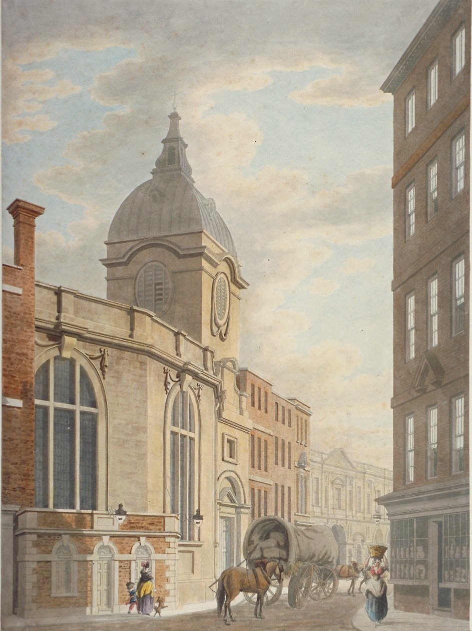 Church of St Benet Fink, Threadneedle Street, City of London, 1797 af Thomas Malton II