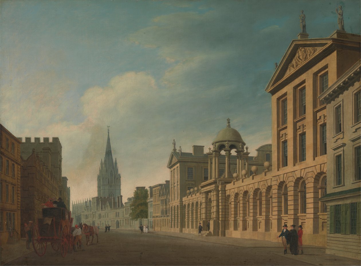 High Street, Oxford [1799, Royal Academy of Arts, London, udstillingskatalog] af Thomas Malton the Younger
