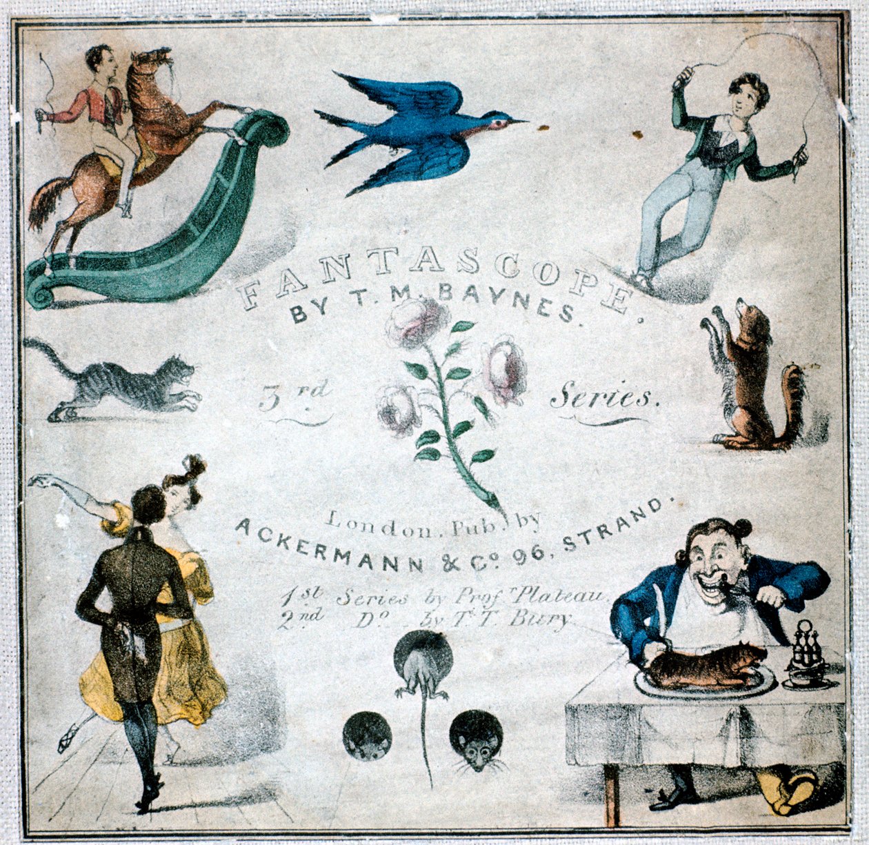 Hæfte med instruktioner til et fantaskop, 1833. af Thomas Mann Baynes
