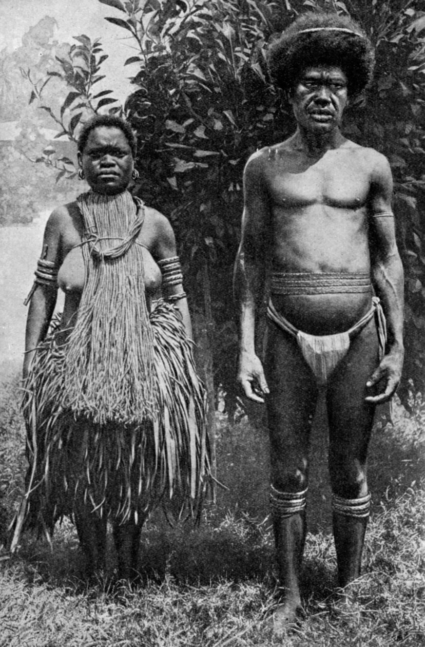 Sorg over de døde vist af hampegrimer, New Guinea, 1922 af Thomas McMahon