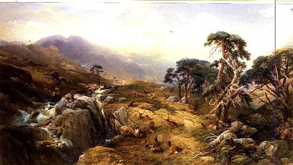 Ben Venue i Trossachs af Thomas Miles Richardson