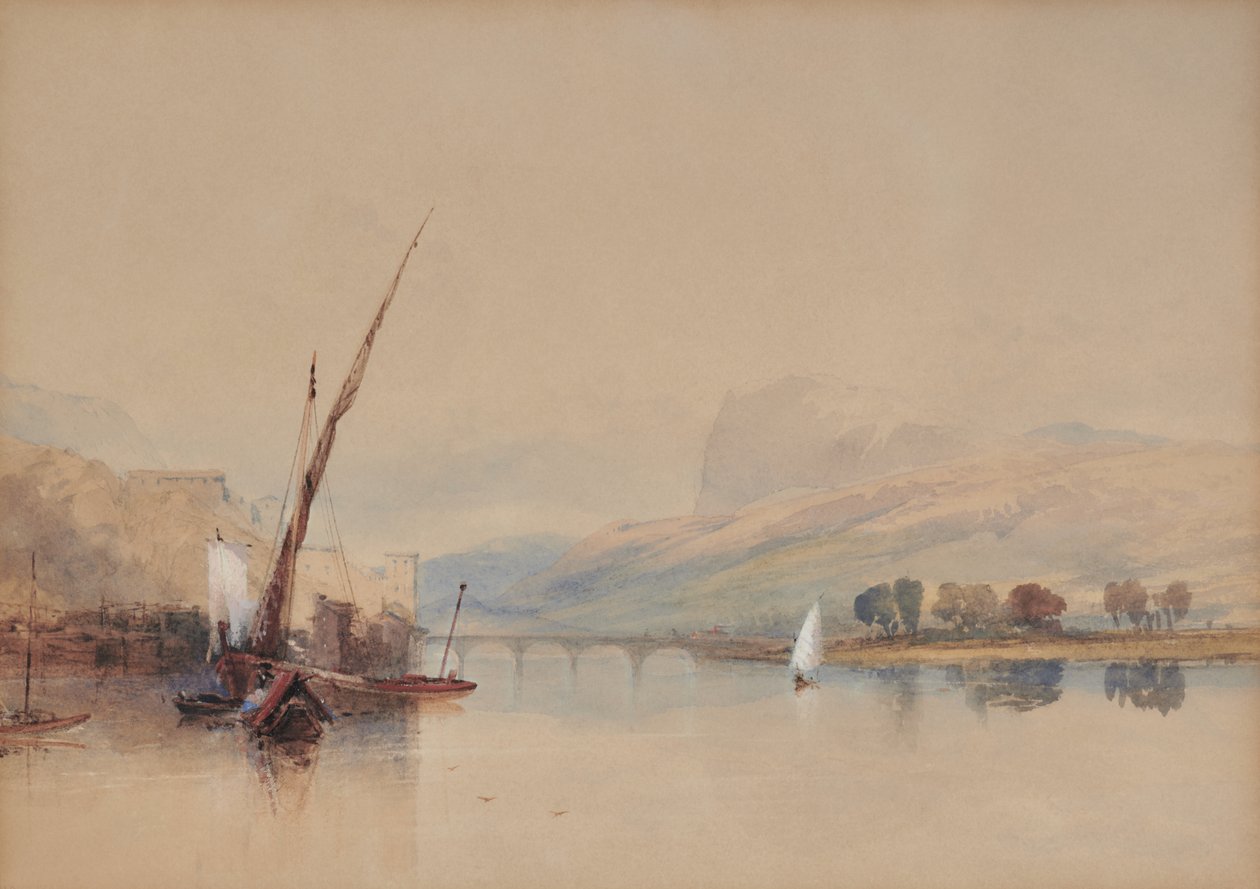 Italiensk søscene af Thomas Miles Richardson