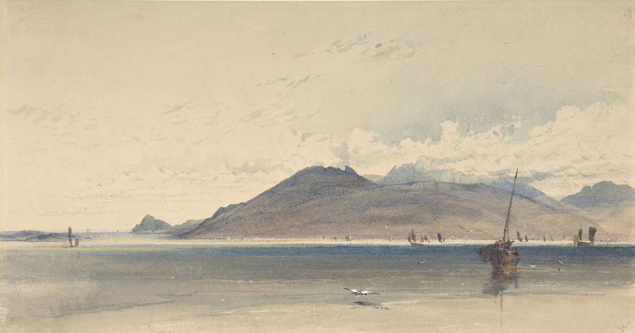 Isle of Arran, tidlig morgen, 1830-39. af Thomas Miles Richardson I
