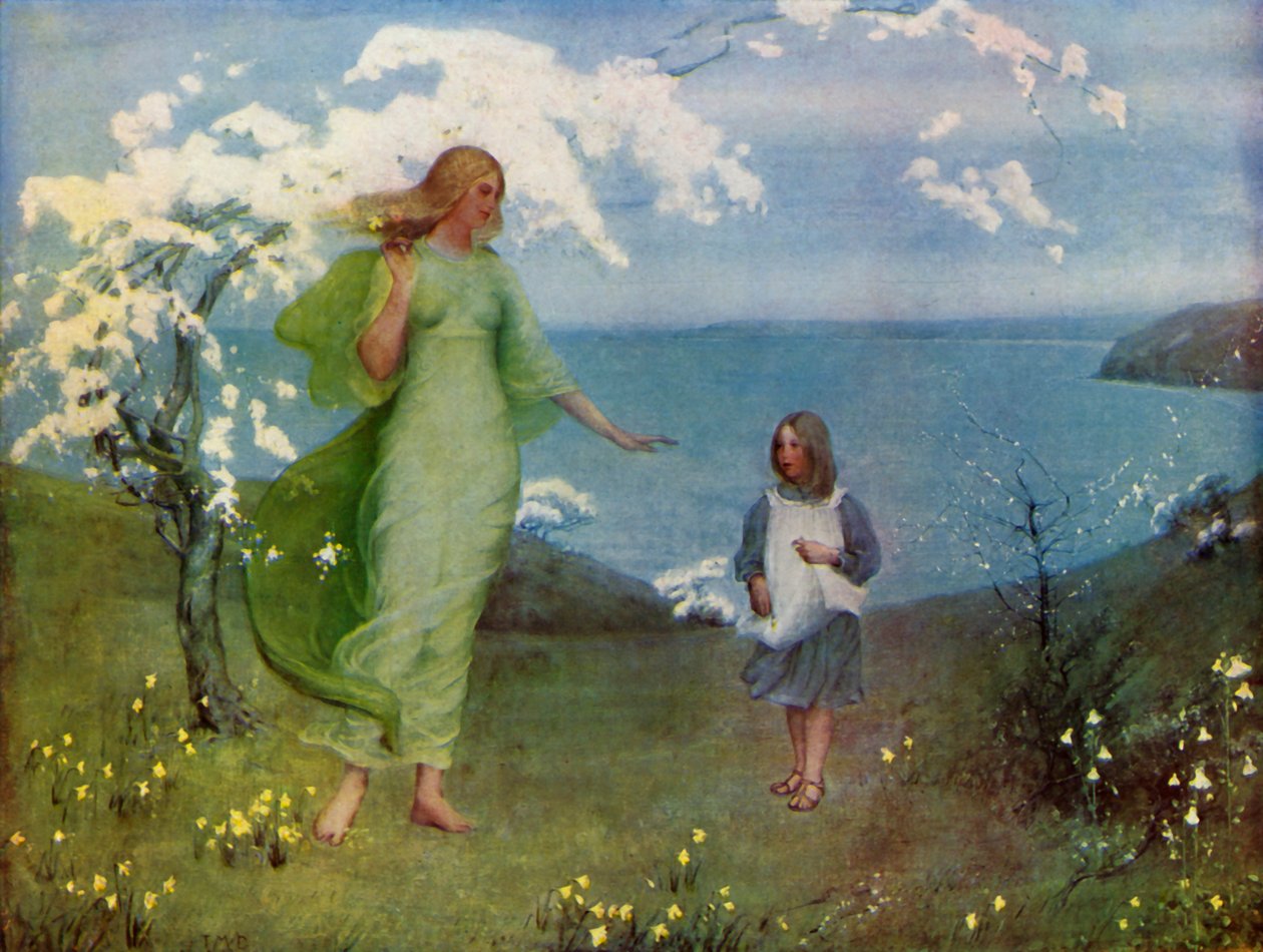 A Vision of Spring, 1902, 1936. af Thomas Millie Dow
