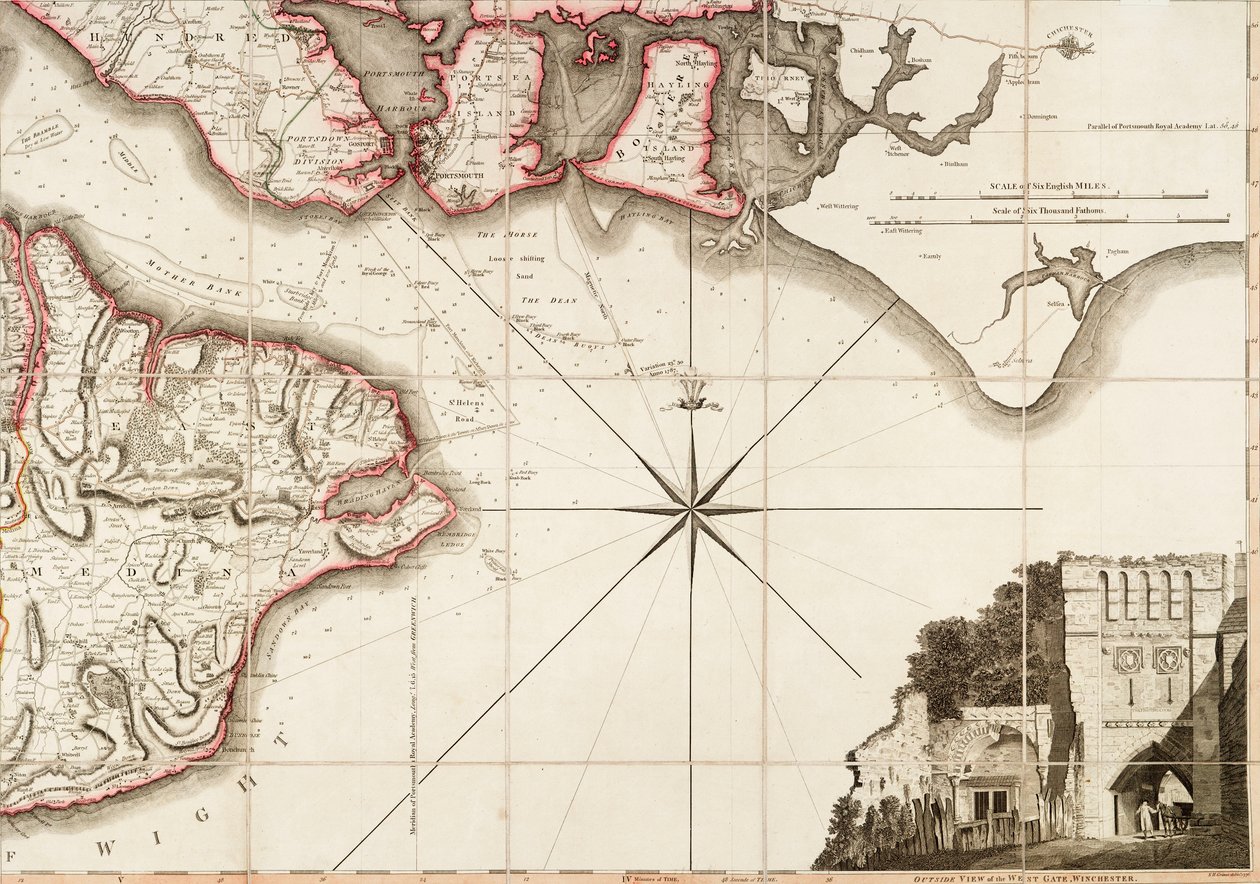 Hampshire eller grevskabet Southampton inklusive Isle of Wight af Thomas Milne