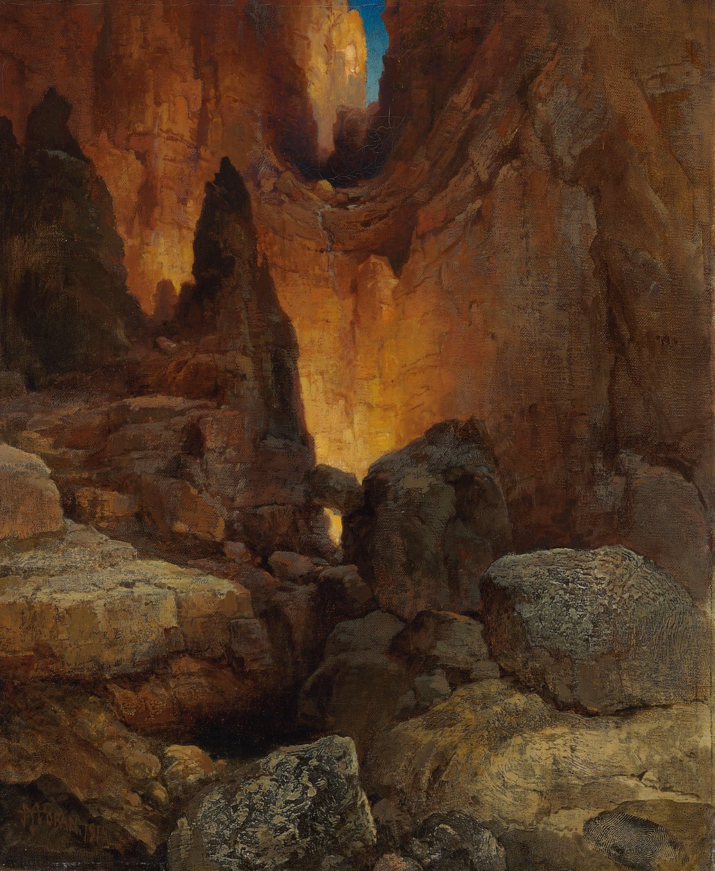 A Side Canyon, Grand Canyon i Arizona, 1915 af Thomas Moran