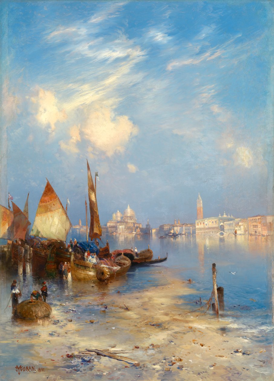 Udsigt over Venedig, 1891. af Thomas Moran