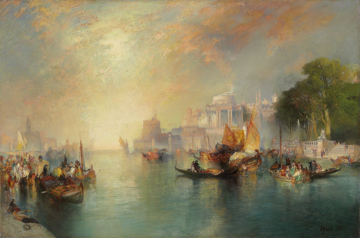 Arabian Nights Fantasy, 1886 af Thomas Moran