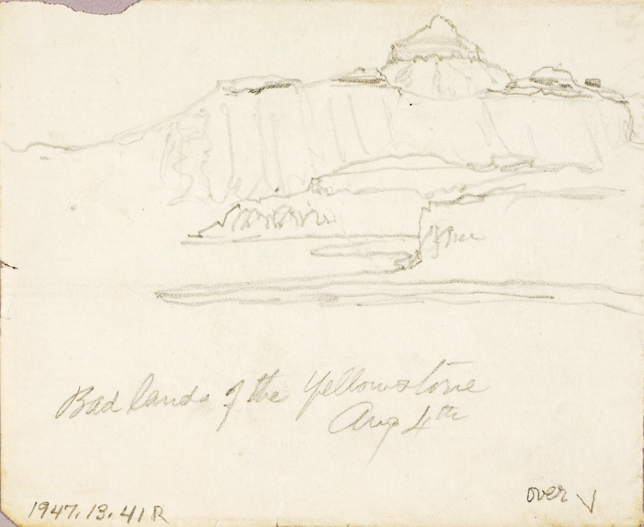 Det dårlige land i Yellowstone af Thomas Moran