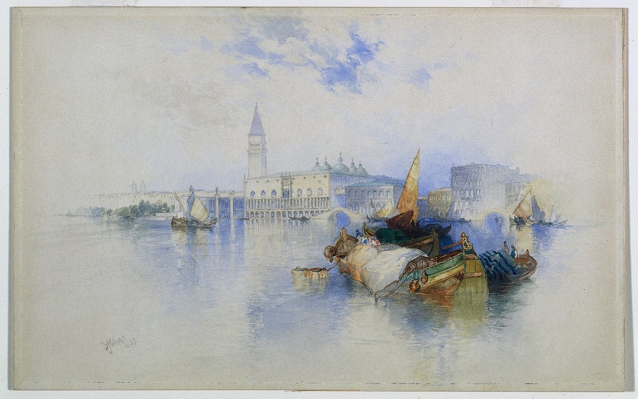 San Marco-bassinet af Thomas Moran