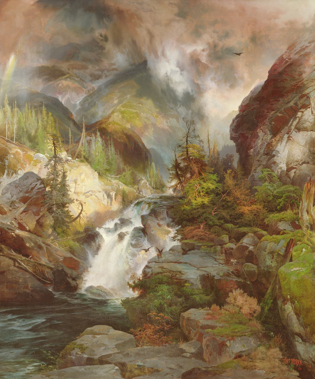 Børn af bjerget, 1867 af Thomas Moran