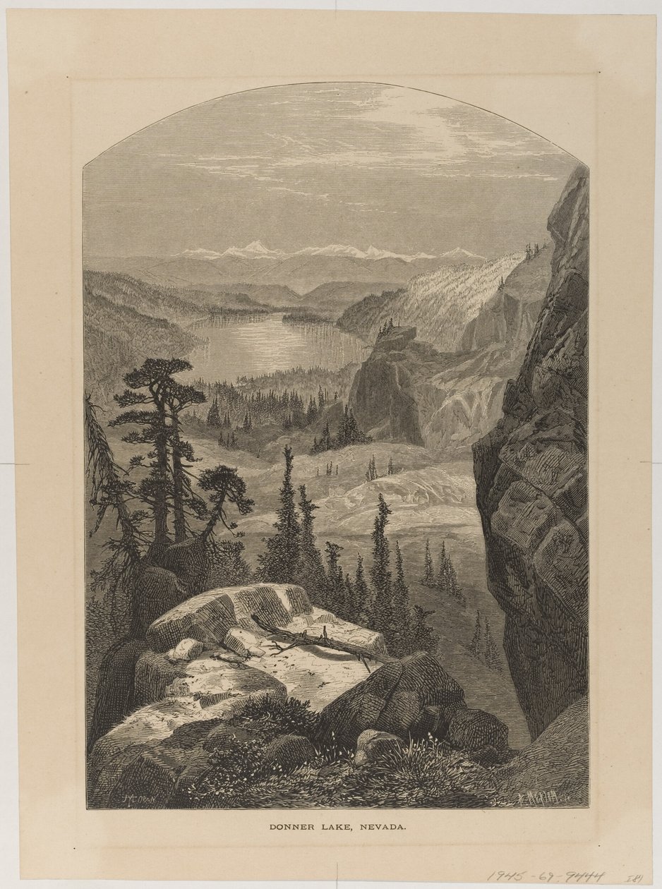Donner Lake, Nevada af Thomas Moran