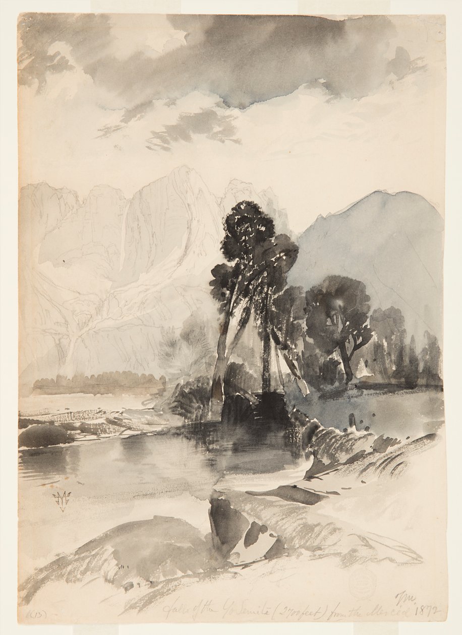 Falls of Yosemite af Thomas Moran