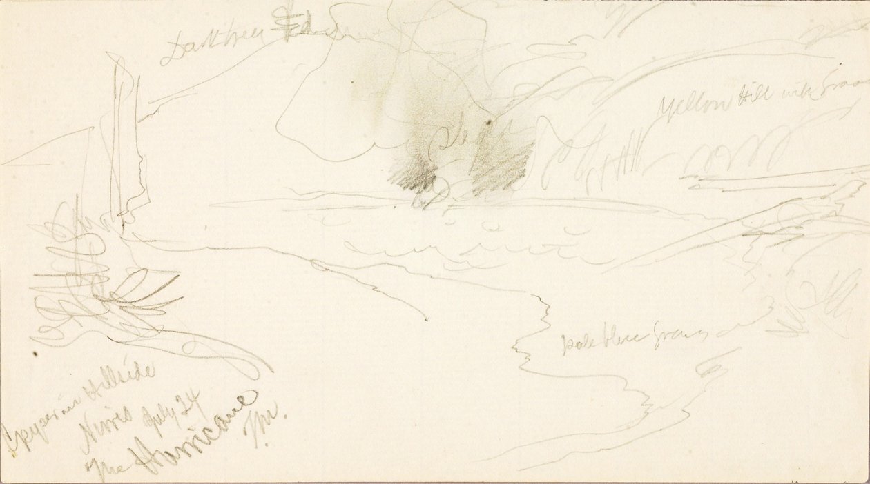 Gejser i Hillside, Norris, orkanen af Thomas Moran