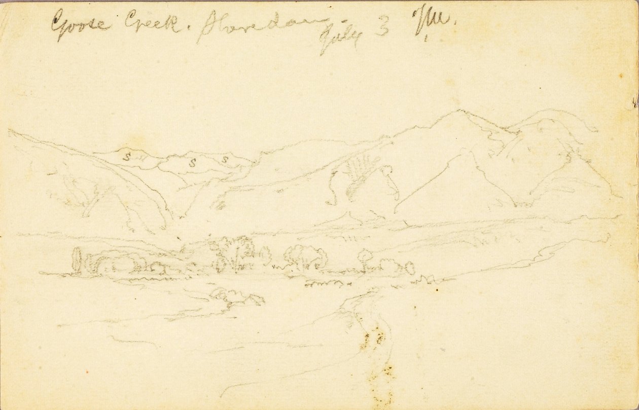 Goose Creek, Sheridan (Wyoming) af Thomas Moran