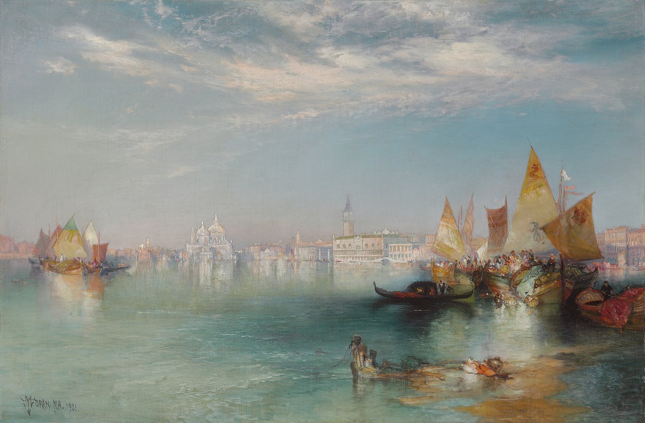 Canal Grande, Venedig, 1901 af Thomas Moran