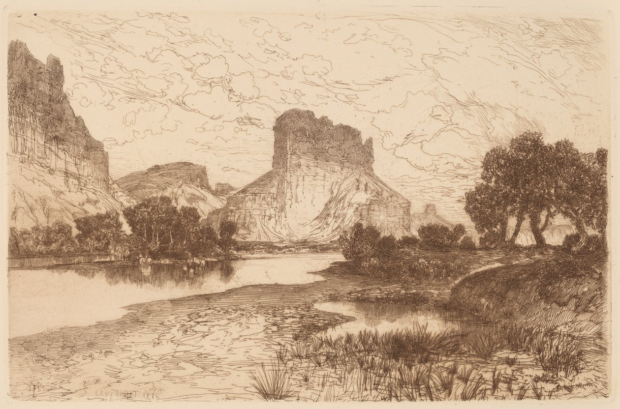 Green River, Wyoming-territoriet af Thomas Moran