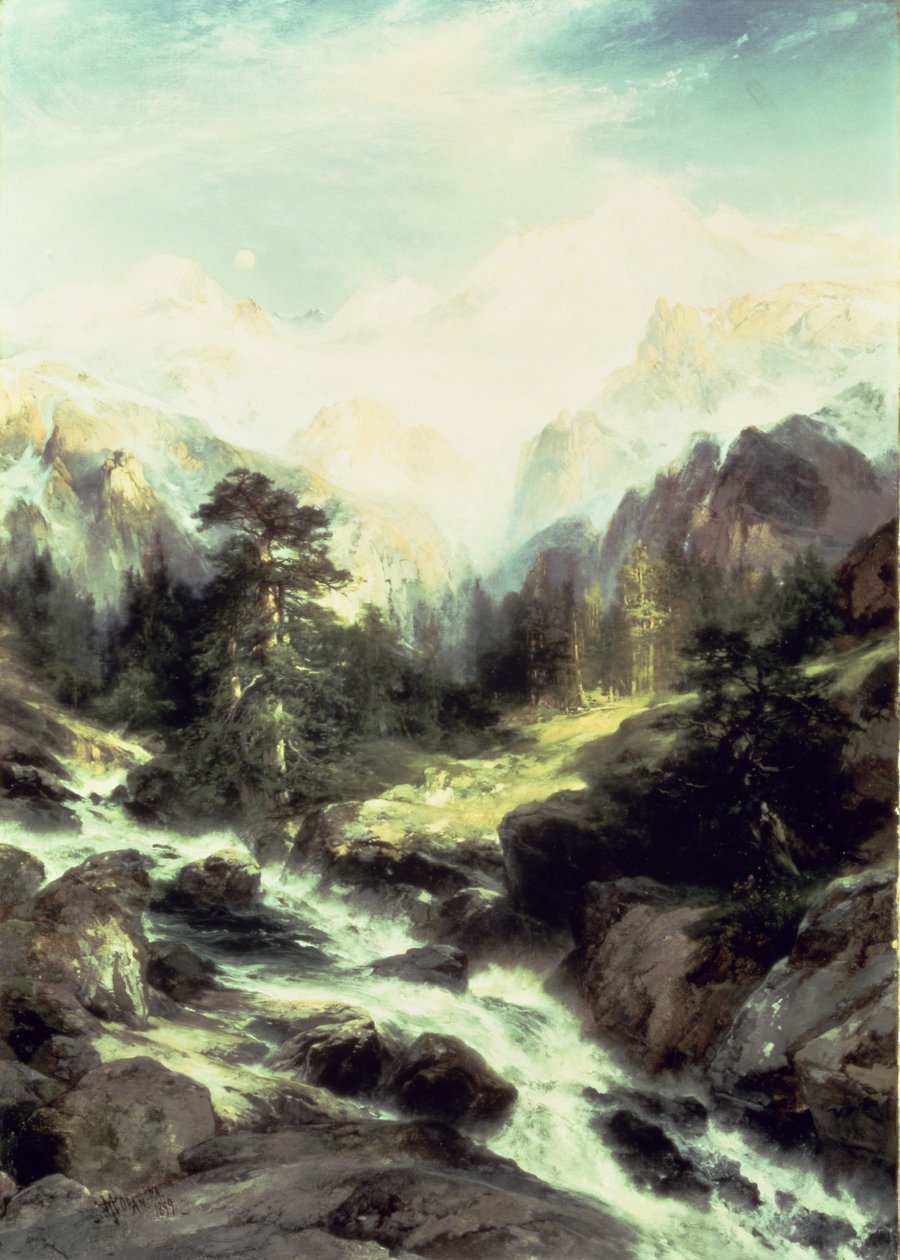 I Teton Range, 1899 af Thomas Moran