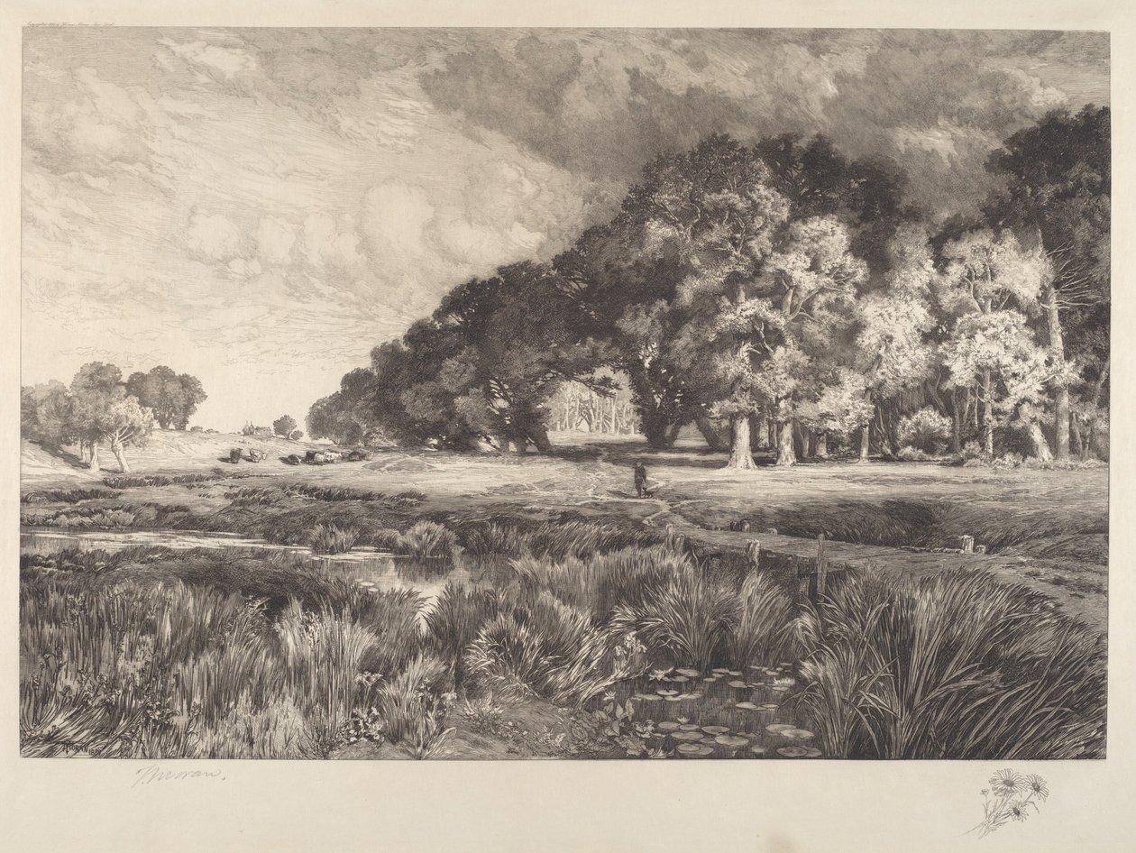 Long Island Landskab af Thomas Moran