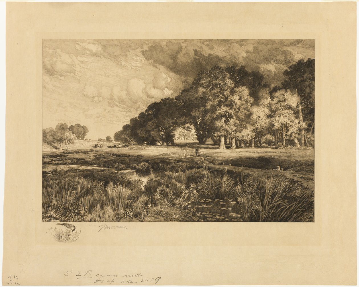 Long Island Landskab af Thomas Moran