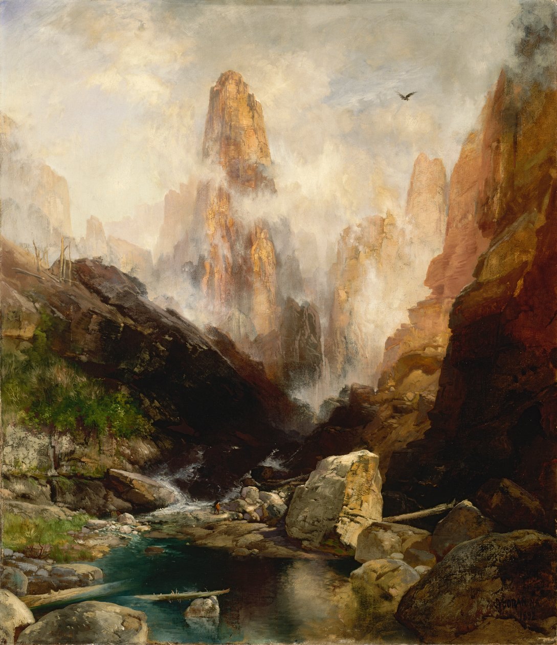 Tåge i Kanab Canyon, Utah, 1892. af Thomas Moran