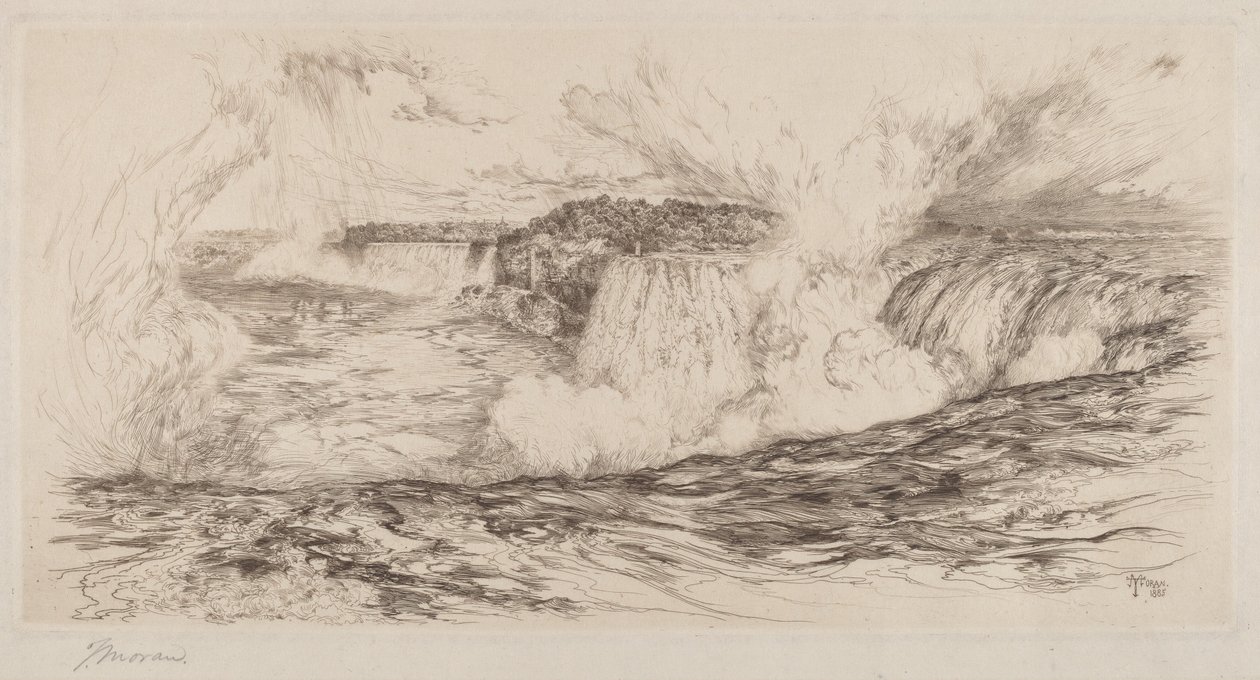 Niagara - Fra den canadiske side af Thomas Moran